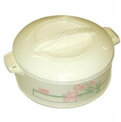  Termosz tál Shef 1, 2l átmérő 18cm magas 10cm Fehér minta (274481)