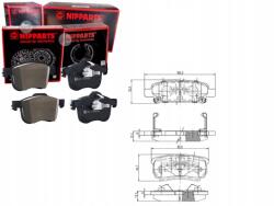 Nipparts Fékbetétek Mitsubishi Outlander 2.0 4WD Mits - allegro - 7 535 Ft