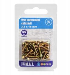 Teljes menetű csavarhúzó 3, 5x16 mm Zz (50 db) (600019)