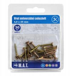 Teljes menetű csavarhúzó 4.0x25mm Zz (30 db) (600031)