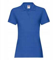 Fruit of the Loom Premium Polo Royal Blue női póló méret L