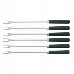 Kela Fondü villa Morena 6db rozsdamentes acél, fekete műanyag (616142)