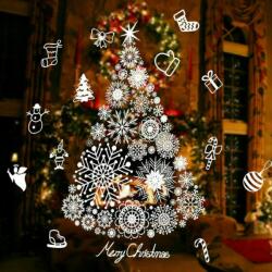  Karácsonyi Matricák Ablak Üveg Díszek Karácsonyfa Karácsony (SE-NAK8)