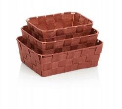 Kela Alvaro műanyag tégla kosárkészlet 3 db (50831)