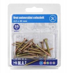 Teljes menetű csavarhúzó 4, 5x40 mm Zz (25 db) (600047)