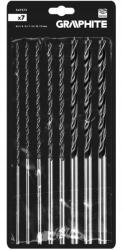 GRAPHITE Fafúró készlet hosszabbító 4 5 6 7 8 10 12mm 300mm 7db Graphite (54T573)