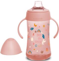 Suavinex Forest Second Kulacs, 270ml, fogókkal, rózsaszín (8426420071482)