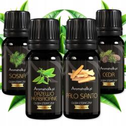 Aromaholik Természetes illóolajok aromaterápiához Fa szett (ZESTAW 40ml)