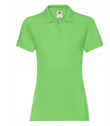 Fruit of the Loom Premium Polo lime női póló méret M