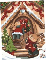 Brushme Számfestés Brushme 30X40CM Karácsonyi Nyuszik (BR-RBS1016)