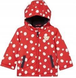 Steiff Piros Pöttyös Kapucnis Gyerek Kabát 56-OS