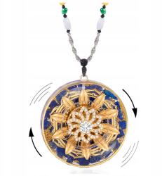 Orgonit Nyaklánc Lapis Lazuli Réz Csakrák Forgó Földelés Bölcsesség Csakrák (NASZYJNIK ORGONIT LAZURYT CZAKRY SIŁA MIEDŹ)