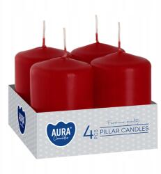 ADMIT Adventi gyertya 60x40mm Piros Bordó (4db) (1176)