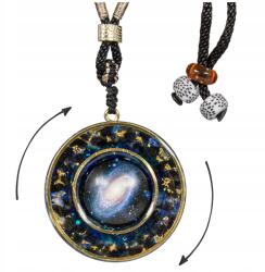  Kozmikus Orgonit Nyaklánc Harmonizáló Lapis Lazuli Obszidián Ajándéknak (NASZYJNIK ORGONIT OBSYDIAN LAZURYT HARMONIA)