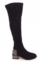 Goe Fekete cipzáras női csizma Goe SS2N4406 r41 (SS2N4406)