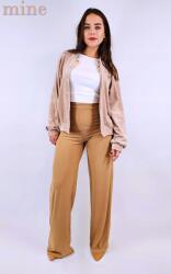  Női bomber dzseki bézs Mine velúr, M-es méret