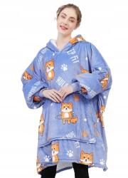  Ajándék Pulóver Sherpa Kapucnis pulóver Lila Kutya