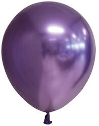 Flippy Set 12 Baloane, Flippy, din Latex Chrome, 13 cm, Mov (teo-162083)