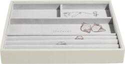 Stackers Casetă pentru bijuterii Stackers cu 4 compartimente, cu 4 compartimente classic bej deschis (75602)