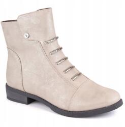 Jezzi Női fényes bélelt bakancs Jezzi 37-es (ASA62-16 SREBRNY 36-41 23)