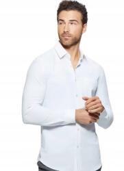 GUESS Fehér Elegáns Hosszú Ujjú Ing Mikro Mintával XL Gme