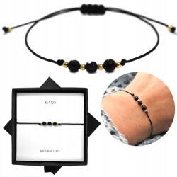  Karkötő Ónix Természetes kövek Ezüst 925 Arany 24K Ajándék Neki