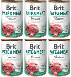 Brit Pástétom és Húsos Szarvas 6x400g Nedves Kutyaeledel