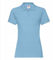 Fruit of the Loom Premium Polo New Sky Blue női póló méret 2XL
