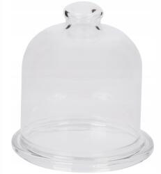 Excellent Houseware Átlátszó Üveg Bura Desszertes Tál Fedővel, magasság 12 cm (3208272)