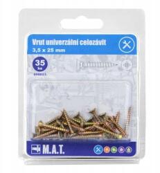  Teljes menet nélküli csavar 3, 5x25mm Zz (35 db) (600023)