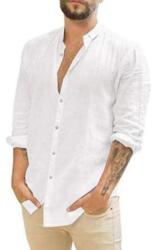 D-look Koszula méska casual stójka rendes lniana bawełniana XL (#175x)