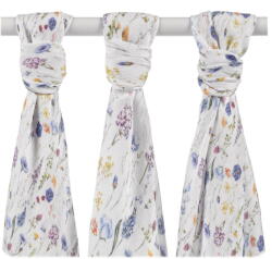 XKKO Muszlin pelenka Xkko virágok (XKKO-032-BLUE-WILDFL)