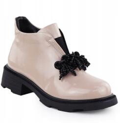 Filippo Női bőr bakancs lakkozott díszítéssel bézs Filippo DBT6370 39 (08087054)