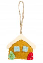  Anyag medál karácsonyfára házikó (121215)