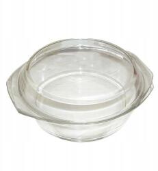 SIMAX kerek sütőtál 2, 5l átmérő 21cm magasság 11, 5cm 6176/6186 üveg fedővel