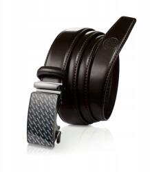 Betlewski bőr öv nadrághoz, automata, széles, nagy csattal (C30-LO BRAZ 110)