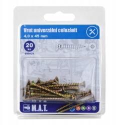 Teljes menetű csavarhúzó 4.0x45mm Zz (20 db) (600039)