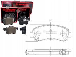 Nipparts Fékbetétek Nissan Qashqai 1.5 DCI Nipparts N - allegro - 10 385 Ft