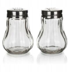 Banquet Mono só- és borsszóró, 40 ml, üveg/rozsdamentes acél, kerek, 2 darabos készlet (8591022386019)