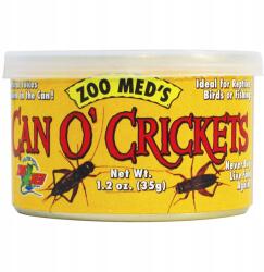 Zoo Med Can O' Crickets Medium eledel az őserdőben közepes tücskök /zoomed