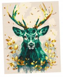 Brushme Festmény Számok Szerint Brushme 40X50 CM Gold Smaragd Erdő Korona (BR-BS54121)