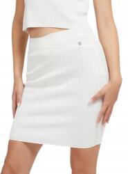 Guess Fehér Ceruzaszoknya Bordázott Viszkózból M Gmc (w3yd55z2u00)