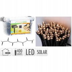 ProGarden Napelemes fénylánc meleg fehér 400 Led 24 m (KO-DX9520010)