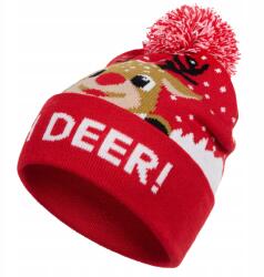 Heyo Karácsonyi Téli Sapka Pomponnal Férfi Női Unisex Rénszarvas Mikulás (HCU010)