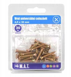 Teljes menet nélküli csavar 4, 5x30mm Zz (30 db) (600045)