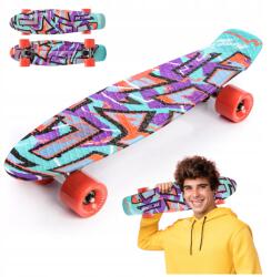 meteor Gördeszka fishboard gyerekeknek Abec-7 fishboard erős gördeszka Meteor (22604)