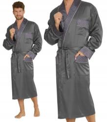 De Lafense Férfi Fürdőköpeny Szatén 940 Szürke (32926809400604500)
