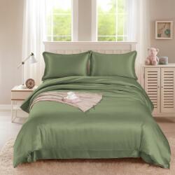  100% eperfa selyem ágynemű, 4 részes, 16 Momme, 200×230cm, zöld (5904353860111)
