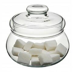 Simax cukortartó átmérője 10, 6 cm, magassága 10, 4 cm, üveg 5052 (5052/0)