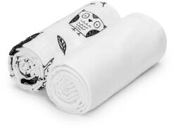 T-TOMI Tetra Cloth Towels Exclusive Collection fürdőlepedő Owls 90x10 (8595695403189)